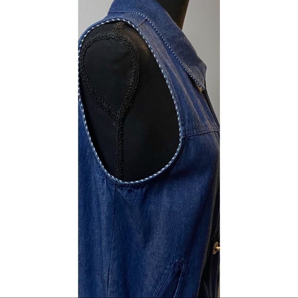 100% Cotton Denim Vest - Picture 3 of 10
